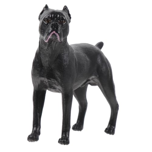 Hohopeti 2St Cane Corso-Modell Hunde-Sammelfigur gefälschtes Tiermodell Spielzeuge tierfiguren für Kinder kinderzimmerdeko Hundeerkennungsmodell realistische Hundeformmodelle Plastik Black von Hohopeti