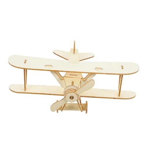 Hohopeti 2St Flugzeugmodell Spielzeug Bausätze für Modellflugzeuge Kleinkindspielzeug Holzpuzzle Kinder bastelset bastelsets für Kinder bastelmaterial für Kinder Flugzeugpuzzle aus Holz von Hohopeti