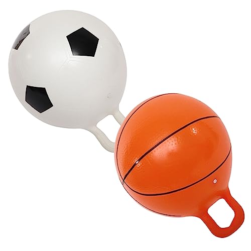 Hohopeti 2St Flummi Ball hüpfendes Spielzeug Kind hüpft interessantes Kinderspielzeug hühner Spielzeug Kinder Sport fußbal draußenspiele Kinder hüpfend springendes Spielzeug für Kinder PVC von Hohopeti