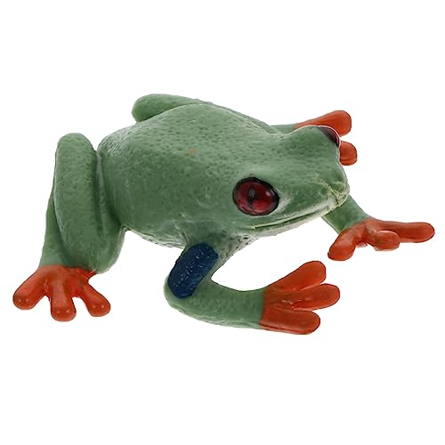 Hohopeti 2St Frosch-Modell Miniatur Tiere Mini-Modell Geweih Kinderspielzeug Spielzeug für Kinder Toys for Tierfigur Spielzeuge Lernspielzeug Simulation von Tierornamenten Plastik von Hohopeti