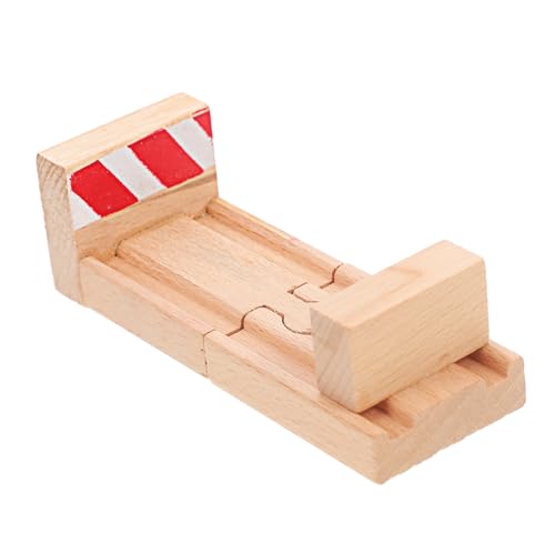 Hohopeti 2stücke Holz Eisenbahn Stop Track Spielzeug Für Kreatives Zubehör Für DIY Zug Szenen Fördert Hand-Augen-koordination Und Motorische Fähigkeiten Hohopeti 2stücke Holz Eisenbahn Stop Track Spielzeug Für Kreatives Zubehör Für DIY Zug Szenen Fördert Hand-Augen-koordination Und Motorische Fähigkeiten von Hohopeti