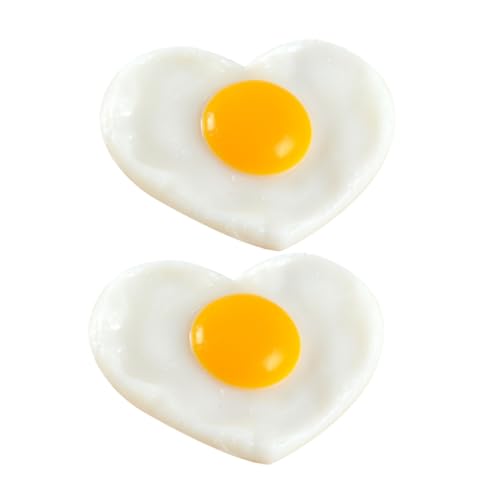 Hohopeti 2 Stücke Realistisches Gefälschtes Spiegelei für Küche Fotografie PVC Spiegeleier Modell für Restaurants Spielküchen Hohopeti 2 Stücke Realistisches Gefälschtes Spiegelei für Küche Fotografie PVC Spiegeleier Modell für Restaurants Spielküchen von Hohopeti