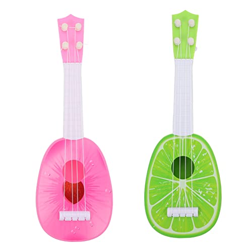 Hohopeti 2 Stück Kleiner Ukulele Spielzeug für Kinder Musikinstrument für Anfänger aus Robustem Kunststoff für Frühe Erziehung für Kleine Musiker und Lernspielzeug Hohopeti 2 Stück Kleiner Ukulele Spielzeug für Kinder Musikinstrument für Anfänger aus Robustem Kunststoff für Frühe Erziehung für Kleine Musiker und Lernspielzeug von Hohopeti