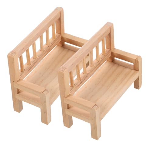 Hohopeti 2Stücke Miniatur Holzbank Puppenhaus Möbel Dekoration für Mini Haus Accessoires Selbst Bemalbar Natürliches Design Langlebiges Holzmaterial Vielseitig Einsetzbar Hohopeti 2Stücke Miniatur Holzbank Puppenhaus Möbel Dekoration für Mini Haus Accessoires Selbst Bemalbar Natürliches Design Langlebiges Holzmaterial Vielseitig Einsetzbar von Hohopeti