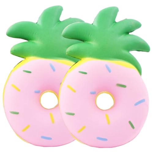 Hohopeti 2pcs Sensorisches Zappelspielzeug Donut Form Stress Squeeze Spielzeug Kinder Stress Bälle Dekompression Spielzeug von Hohopeti