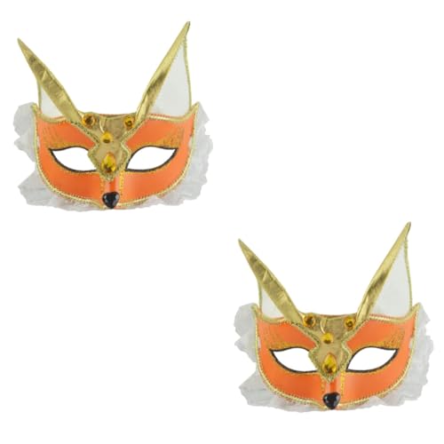 Hohopeti 2st Party-maske Halloween-masken Maskenball Masken Premium-materialmaske Augenmasken Halloween-gesichtsmaske Halloween-maskerade-maske Hasenmasken Halloween-partymaske Kindermaske von Hohopeti