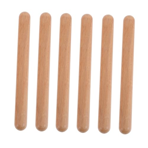 Hohopeti 3 Paare Percussion Sticks aus Massivem Hartholz Natürliche Rhythmus Klötze für Anfänger Langlebige Musikspielzeuge zur Musikalischer Begabung und Rhythmusgefühl Hohopeti 3 Paare Percussion Sticks aus Massivem Hartholz Natürliche Rhythmus Klötze für Anfänger Langlebige Musikspielzeuge zur Musikalischer Begabung und Rhythmusgefühl von Hohopeti