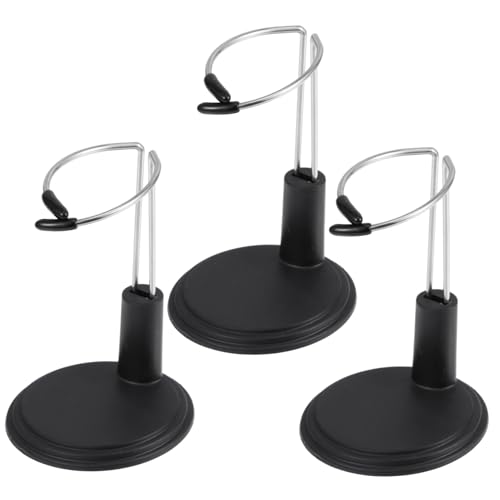 Hohopeti 3 STÜCKE Teiliges Schwarz Stabiles Doll Support Bracket mit Breiter Basis Glatter Oberfläche für Sicheres Puppen Display und Spielzeugpräsentation Hohopeti 3 STÜCKE Teiliges Schwarz Stabiles Doll Support Bracket mit Breiter Basis Glatter Oberfläche für Sicheres Puppen Display und Spielzeugpräsentation von Hohopeti