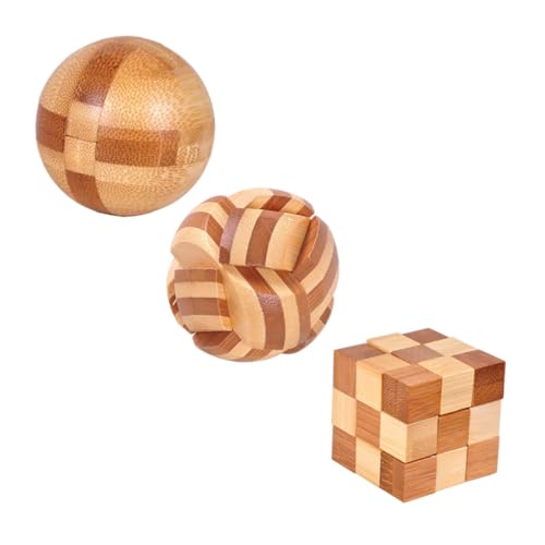 Hohopeti 3 Stück Kongming Holzpuzzle Bambus Denkspielzeug für Erwachsene Kreatives Gehirntraining Logisches Knobelspiel Pädagogisches Konstruktionsspielzeug Ab Jahren Hohopeti 3 Stück Kongming Holzpuzzle Bambus Denkspielzeug für Erwachsene Kreatives Gehirntraining Logisches Knobelspiel Pädagogisches Konstruktionsspielzeug Ab Jahren von Hohopeti