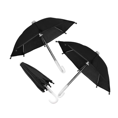 Hohopeti 3er Set Miniatur Regenschirme Für Puppen Faltbare Puppenschirme Ideal Für Puppendekoration Und Miniaturspielzeug Doll Umbrella Decor von Hohopeti