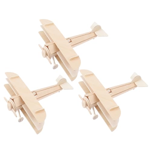 Hohopeti 3 Stück Teiliges DIY Holzflugzeug Modellbauset für Jahre Bemalbares Holzflugzeug Bastelset Hand Auge koordination und Kreativem Lernen Geschenk Hohopeti 3 Stück Teiliges DIY Holzflugzeug Modellbauset für Jahre Bemalbares Holzflugzeug Bastelset Hand Auge koordination und Kreativem Lernen Geschenk von Hohopeti
