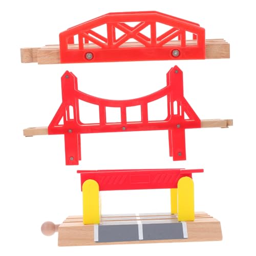 Hohopeti 3 Stück Teiliges Holzspielzeug Zugbrücken aus Hochwertigem Holz Sichere Schienen Erweiterung für Kleinkinder Kompatibel mit Holzeisenbahn Gleisen Langlebige Eisenbahn Zubehörteile Hohopeti 3 Stück Teiliges Holzspielzeug Zugbrücken aus Hochwertigem Holz Sichere Schienen Erweiterung für Kleinkinder Kompatibel mit Holzeisenbahn Gleisen Langlebige Eisenbahn Zubehörteile von Hohopeti