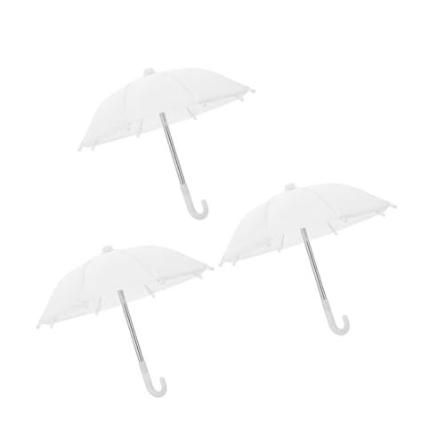 Hohopeti 3 Stück Teiliges Mini Weiß Miniatur Puppenschirm Dekoration Puppenhaus Zubehör Handliches Miniatur dekor für Stilvolle Dollhouse Gestaltung Hohopeti 3 Stück Teiliges Mini Weiß Miniatur Puppenschirm Dekoration Puppenhaus Zubehör Handliches Miniatur dekor für Stilvolle Dollhouse Gestaltung von Hohopeti