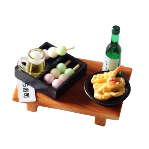 Hohopeti 3 Stück Teiliges Miniatur Sushi Set Zubehör Feine Verarbeitung Leicht und Tragbar Dekoratives Mini Food Modell Vielseitig für DIY Bastelarbeiten und Wohnkultur Geeignet Hohopeti 3 Stück Teiliges Miniatur Sushi Set Zubehör Feine Verarbeitung Leicht und Tragbar Dekoratives Mini Food Modell Vielseitig für DIY Bastelarbeiten und Wohnkultur Geeignet von Hohopeti