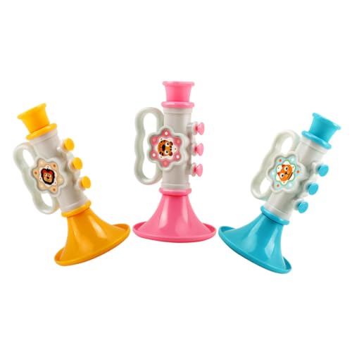 Hohopeti 3 Stück Teiliges Trompeten aus Robustem Kunststoff Farbenfrohes Musik Instrument in Blau Gelb Pädagogisch für Kindergarten Fördert Feinmotorik und Hand Auge koordination Hohopeti 3 Stück Teiliges Trompeten aus Robustem Kunststoff Farbenfrohes Musik Instrument in Blau Gelb Pädagogisch für Kindergarten Fördert Feinmotorik und Hand Auge koordination von Hohopeti