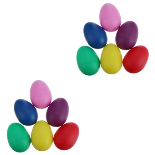 Hohopeti 30 STK Percussion-Eier -Percussion-Spielzeug Eierstreuer Spielzeug Schlaginstrument-Spielzeug Spielzeug Für Kleinkinder Maracas Osterei-schüttler Kinderspielzeug Abs von Hohopeti