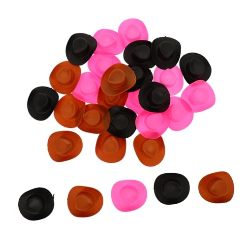 Hohopeti 30 Stück Teiliges Mini Cowboyhut aus Robustem Leichte Miniatur Hüte in Schwarz und Braun für Puppendeko DIY Bastelprojekte Puppenhaus und Foto-Requisiten Hohopeti 30 Stück Teiliges Mini Cowboyhut aus Robustem Leichte Miniatur Hüte in Schwarz und Braun für Puppendeko DIY Bastelprojekte Puppenhaus und Foto-Requisiten von Hohopeti