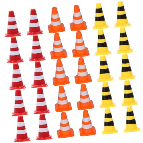 Hohopeti 30 Stück Teiliges Mini verkehrszeichen Lernspielzeug mit Roten Gelben und Orangen Leitkegeln Realistische Straßensperren Verkehrszeichen für Verkehrssicherheit und Kreatives Hohopeti 30 Stück Teiliges Mini verkehrszeichen Lernspielzeug mit Roten Gelben und Orangen Leitkegeln Realistische Straßensperren Verkehrszeichen für Verkehrssicherheit und Kreatives von Hohopeti