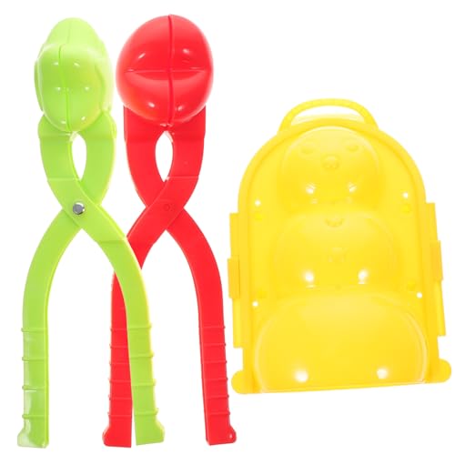 Hohopeti 3St Spielzeugclip Schneeballclip Spielzeug für Kinder Toys Schneeballschlachtspiele Spielzeug zum Formen von Schnee Kinderspielzeug Schneekugel Winter-Schneeball-Clips Abs von Hohopeti