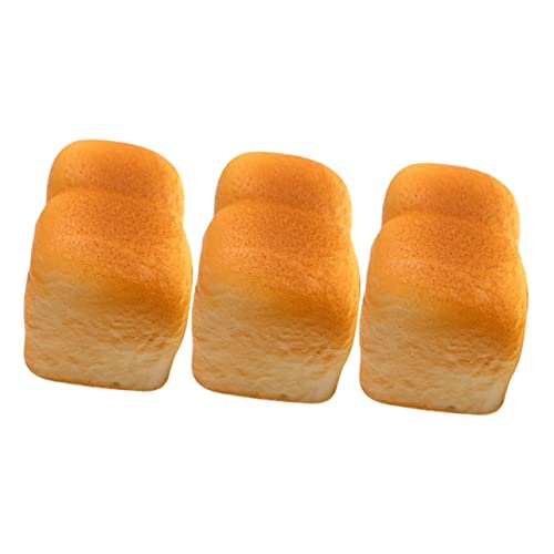 Hohopeti 3pcs Toast Funnament Ornament Kreatives Leckeres Essen Lustiges Schlüsselringdekor Für Handtasche Geldbörse von Hohopeti