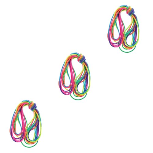 Hohopeti 3st Gummiband Chinesisches Springseil Für Kinder Springen Spielzeug Professioneller Sprung Elastisch Fitness-springseil Outdoor-spielset Für Kinder Springseile Plastik von Hohopeti