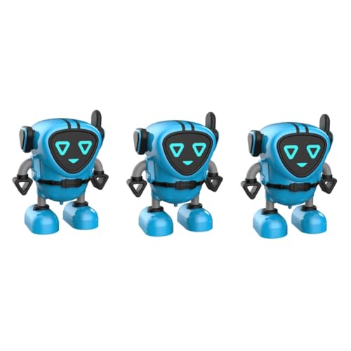 Hohopeti 3st Roboter Spielzeug Roboterspiel Roboter-gastgeschenke Aufziehspielzeug Für Kinder Spielzeug Zum Aufziehen Von Robotern Roboter-partydekorationen Kinder Mini-Spielzeug Blue von Hohopeti