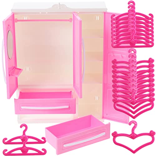 Hohopeti 4 Sets Dreiseitiger Aufbewahrungsschrank Puppenhausmöbel Puppenhausmöbel Babyschrank Puppen Für Puppenhaus Usa Zubehör Puppenkleiderbügel Für Puppenhaus Minischrank von Hohopeti