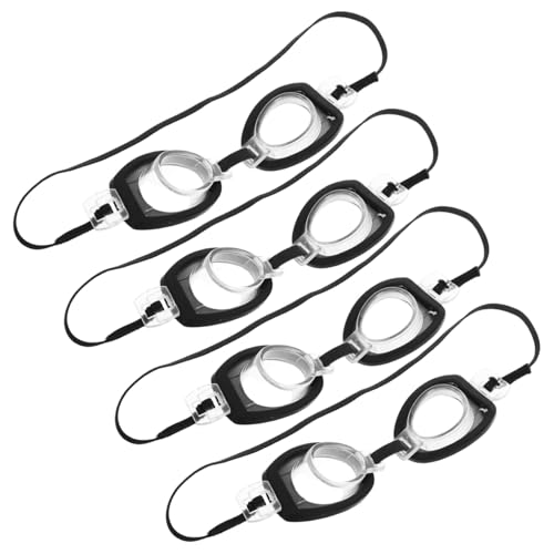 Hohopeti 4 Sets Puppen-Schwimmbrille, Miniatur-puppenbrille Mit, Mini-Puppen-schwimmkostüm-zubehör Für Puppenhaus-bastelarbeiten, Puppen-sommerausrüstung von Hohopeti