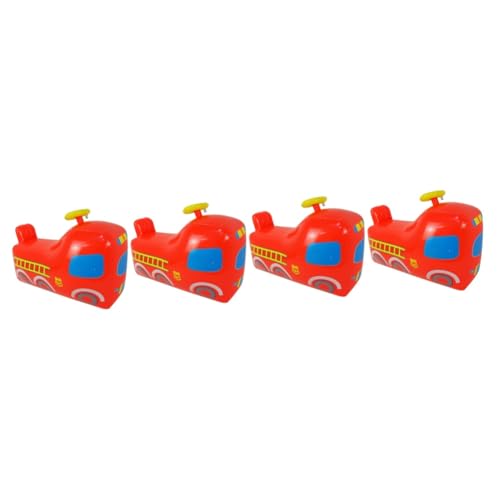 Hohopeti 4 Stück Aufblasbares Feuerwehrauto Für Kleinkinder Becher Für Kinder Aufblasbares Springpferd Kinder Aufblasbares Autospielzeug Kinder Fahren Auf Türsteher Hüpfendes Pferd Rot PVC von Hohopeti