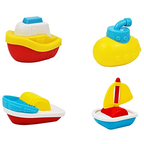 Hohopeti 4 Stück Duschspielzeug Für Kleinkinder Wasserspielzeug Spielzeug-u-Boot-Modell Strandspielzeug Für Kinder Spielzeug Für Den Strand Bootsspielzeug Badespielzeug Für Babys Plastik von Hohopeti