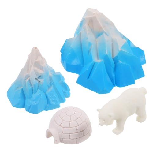 Hohopeti 4 Stück Lifelike Igloo Modell mit Realistischen Eishäusern und Arktischen Tierfiguren Miniatur Weißem Bären und Eisberg Detailreiche Puppenhaus Dekoration für Winterlandschaft Hohopeti 4 Stück Lifelike Igloo Modell mit Realistischen Eishäusern und Arktischen Tierfiguren Miniatur Weißem Bären und Eisberg Detailreiche Puppenhaus Dekoration für Winterlandschaft von Hohopeti