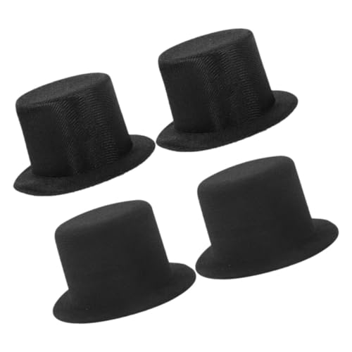 Hohopeti 4 Stück Mini Top Hüte Schwarz für Bastelprojekte Kleine Formelle Hüte aus Langlebig und Leicht für Puppen Schneemann Deko und DIY Zubehör Kompakt für Kreative Weihnachtsdekoration Hohopeti 4 Stück Mini Top Hüte Schwarz für Bastelprojekte Kleine Formelle Hüte aus Langlebig und Leicht für Puppen Schneemann Deko und DIY Zubehör Kompakt für Kreative Weihnachtsdekoration von Hohopeti