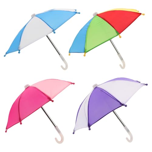 Hohopeti 4 Stück Teiliges Miniatur Puppenregenschirm Bunte Kleine Puppenschirme als Dekoration für Puppenhaus Realistische Stabile Accessoires für Detailreiche Miniaturhäuser Hohopeti 4 Stück Teiliges Miniatur Puppenregenschirm Bunte Kleine Puppenschirme als Dekoration für Puppenhaus Realistische Stabile Accessoires für Detailreiche Miniaturhäuser von Hohopeti