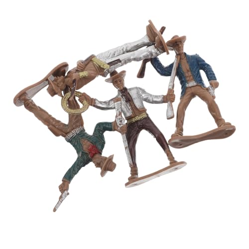 Hohopeti 4 Stück Teiliges Miniatur Western Cowboy Figuren Handgefertigte Detailreiche Cowboy Modellfiguren für Western partydekorationen und Puppenhaus Vielseitig für Sammler und Hohopeti 4 Stück Teiliges Miniatur Western Cowboy Figuren Handgefertigte Detailreiche Cowboy Modellfiguren für Western partydekorationen und Puppenhaus Vielseitig für Sammler und von Hohopeti