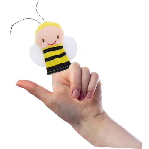 Hohopeti 4 Stück Teiliges Plüsch Bienen Fingerpuppen aus Weichem Stoff für Kleinkinder Niedliches Tierform Greifen Kreatives Rollenspiel und Interaktive Geschichtenzeit Hohopeti 4 Stück Teiliges Plüsch Bienen Fingerpuppen aus Weichem Stoff für Kleinkinder Niedliches Tierform Greifen Kreatives Rollenspiel und Interaktive Geschichtenzeit von Hohopeti