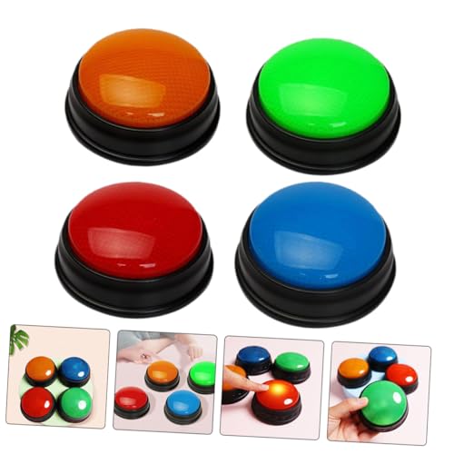 Hohopeti 4 Stück Teiliges Quiz Buzzer Spiel Summer mit Licht Flash Bells für Familienparty Interaktives Reaktionsspiel zur Frühförderung und Gruppenspiele Hohopeti 4 Stück Teiliges Quiz Buzzer Spiel Summer mit Licht Flash Bells für Familienparty Interaktives Reaktionsspiel zur Frühförderung und Gruppenspiele von Hohopeti