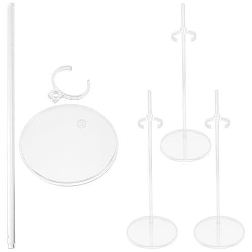Hohopeti 4 Stück Verstellbarer Puppenständer Transparent mit Einstellbarer Höhe für Puppen und Actionfiguren Leichter Kunststoff Doll Display Halter für Sammeln und Präsentation Hohopeti 4 Stück Verstellbarer Puppenständer Transparent mit Einstellbarer Höhe für Puppen und Actionfiguren Leichter Kunststoff Doll Display Halter für Sammeln und Präsentation von Hohopeti