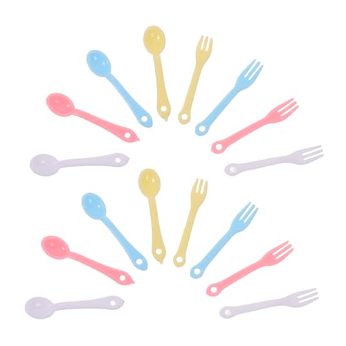 Hohopeti 40 Sätze Teiliges Mini Besteck Set Bunt Kleine Plastik Gabeln Löffel für Puppenhaus Miniatur Essgeschirr mit Spielerisch Kreativ für Dekorative Puppenküchen Hohopeti 40 Sätze Teiliges Mini Besteck Set Bunt Kleine Plastik Gabeln Löffel für Puppenhaus Miniatur Essgeschirr mit Spielerisch Kreativ für Dekorative Puppenküchen von Hohopeti