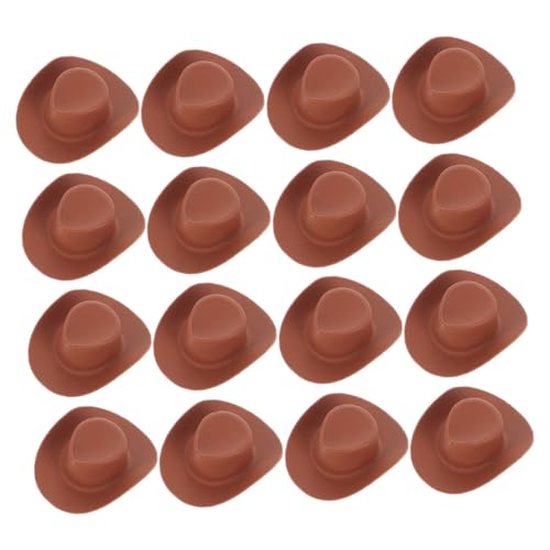 Hohopeti 40 Stück Mini Cowgirl Hüte aus Kunststoff Leichte Miniatur Puppenhüte für DIY Basteln Partydeko Puppenhaus Zubehör Braun Niedliche Winzige Hüte für Sammler Hohopeti 40 Stück Mini Cowgirl Hüte aus Kunststoff Leichte Miniatur Puppenhüte für DIY Basteln Partydeko Puppenhaus Zubehör Braun Niedliche Winzige Hüte für Sammler von Hohopeti