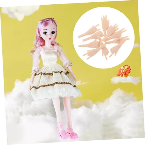Hohopeti 5 Paare Miniatur Puppenhände Beige Kleine Finger Gelenkige Ersatzteile Für Puppenherstellung DIY Bastelzubehör Kompatibel Mit Verschiedenen Puppen Für Kreative Handgesten Hohopeti 5 Paare Miniatur Puppenhände Beige Kleine Finger Gelenkige Ersatzteile Für Puppenherstellung DIY Bastelzubehör Kompatibel Mit Verschiedenen Puppen Für Kreative Handgesten von Hohopeti