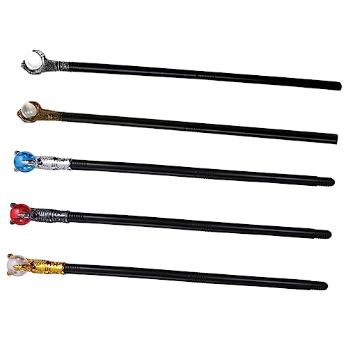 Hohopeti 5 Stück Halloween Gehstock Party Cosplay Prop Stick Kostüm Zubehör von Hohopeti