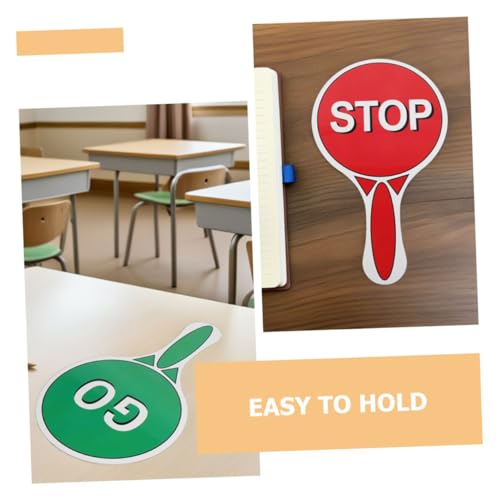 Hohopeti 5 Stück Teiliges Doppelseitiges Verkehrszeichen Handliche Go-paddel in Rot und Grün Robuste Verkehrsampel Kindergarten und Grundschule zur Verkehrssicherheit und Lernspiel Hohopeti 5 Stück Teiliges Doppelseitiges Verkehrszeichen Handliche Go-paddel in Rot und Grün Robuste Verkehrsampel Kindergarten und Grundschule zur Verkehrssicherheit und Lernspiel von Hohopeti