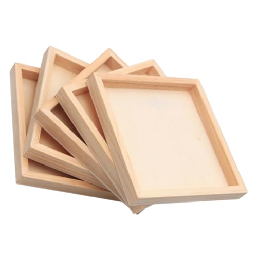 Hohopeti 5 Stück Teiliges Holz Aufbewahrungstabletts für Puzzle Quadratisch Naturbelassen Glatte Oberfläche Praktisches Stapel Sortier tablett für Bausteine Hohopeti 5 Stück Teiliges Holz Aufbewahrungstabletts für Puzzle Quadratisch Naturbelassen Glatte Oberfläche Praktisches Stapel Sortier tablett für Bausteine von Hohopeti