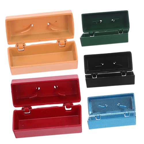 Hohopeti 5 Stück Teiliges Mini Werkzeugkasten Miniatur für Puppenhaus Kleine Aufbewahrungsbox Miniatur Zubehör Realistische Mini Werkstatt Dekoration Hohopeti 5 Stück Teiliges Mini Werkzeugkasten Miniatur für Puppenhaus Kleine Aufbewahrungsbox Miniatur Zubehör Realistische Mini Werkstatt Dekoration von Hohopeti