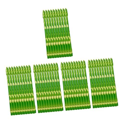 Hohopeti 50 Stück Küchensimulation Spargel The Green die grünen Agrardekoration Spargel Dekor künstliches Pflanzendekor simulierte Spargelmodelle Anlage kleine Spargelstütze Küchendekor PVC von Hohopeti