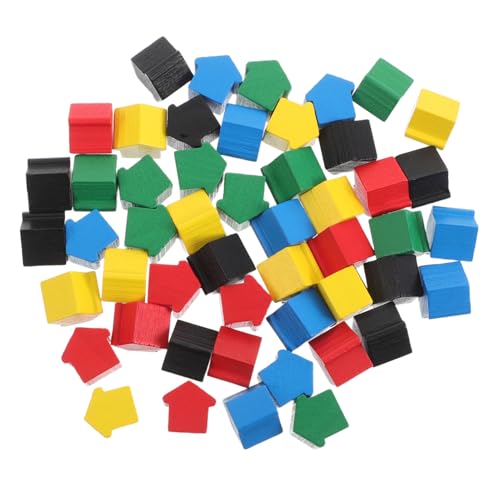 Hohopeti 50 Stück Teiliges Set Bunte Holzspielfiguren für Brettspiele Spielfiguren Zubehör mit Häusern und Hotels Spielsteine für Gesellschaftsspiele und Schachspiel als Spiel Erweiterung Hohopeti 50 Stück Teiliges Set Bunte Holzspielfiguren für Brettspiele Spielfiguren Zubehör mit Häusern und Hotels Spielsteine für Gesellschaftsspiele und Schachspiel als Spiel Erweiterung von Hohopeti