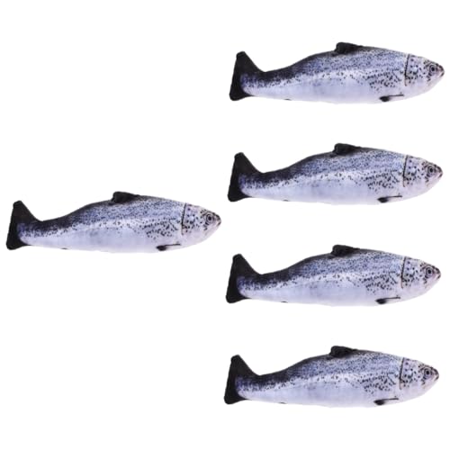 Hohopeti 5St Fisch Stofftier Fun Toys for Lustiges Spielzeug für Kinder riesiges Fischkissen gefülltes Faultier Plüschtier Fisch Kissen katzenspielzeug 3D-Fischkissen Fischplüschkissen von Hohopeti