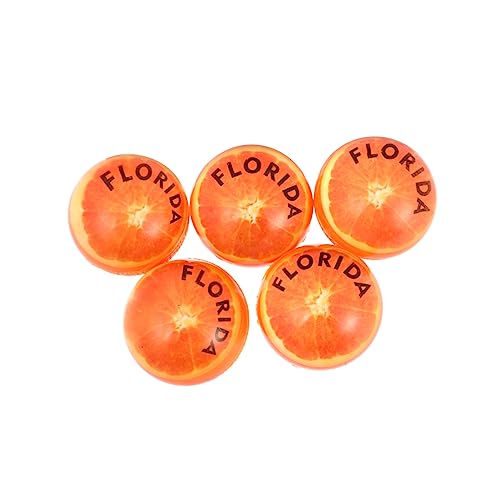 Hohopeti 5st Springball Aus Gummi Elastisches Ballspielzeug Hüpfball Für Kinder Weltraumspielzeug Kleiner Hüpfball Tierische Hüpfbälle Springende Bälle Draußen Kinderspielzeug Orange von Hohopeti