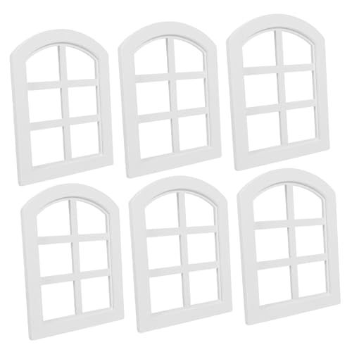 Hohopeti 6 Stück Maßstab Kleine Quadratische Fenster für DIY Bastelprojekte und Realistische Puppenhausdekoration Hohopeti 6 Stück Maßstab Kleine Quadratische Fenster für DIY Bastelprojekte und Realistische Puppenhausdekoration von Hohopeti