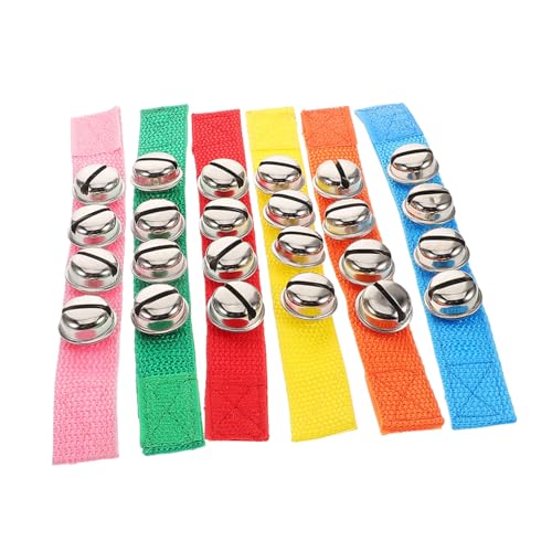 Hohopeti 6 Stück Teiliges Bunte Handgelenk Glöckchen mit Weichem Band Fördert Musikalische Entwicklung Rhythmusgefühl und Sensorische Koordination für Mädchen Tanzspielzeug Hohopeti 6 Stück Teiliges Bunte Handgelenk Glöckchen mit Weichem Band Fördert Musikalische Entwicklung Rhythmusgefühl und Sensorische Koordination für Mädchen Tanzspielzeug von Hohopeti